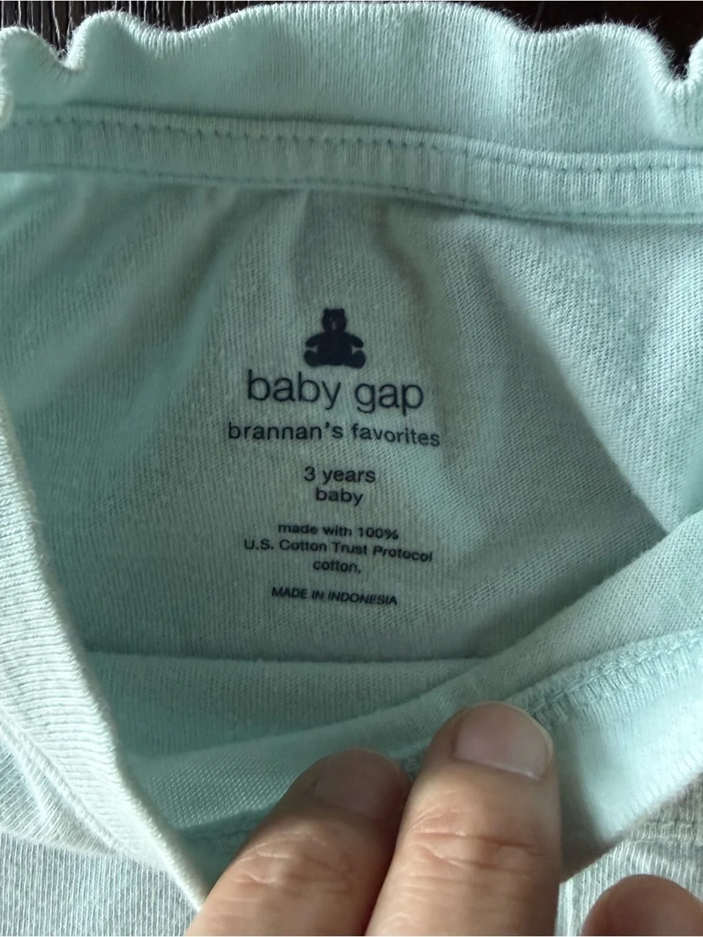 GAP Light Blue to Blue Ombre Pocket Tee
